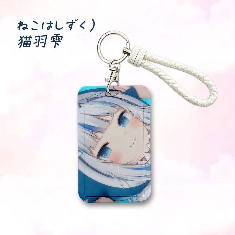 Ví Đựng Thẻ ID / Thẻ ID / Xe Buýt Họa Tiết Anime Hololive Vtuber Guwr Gura Kèm Dây Đeo Sợi Xích