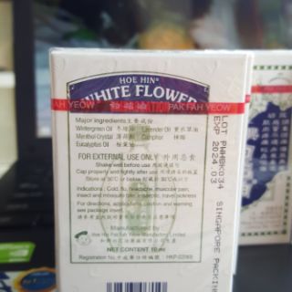 Dầu trắng HOE HIN (Dầu Bạch Hoa)