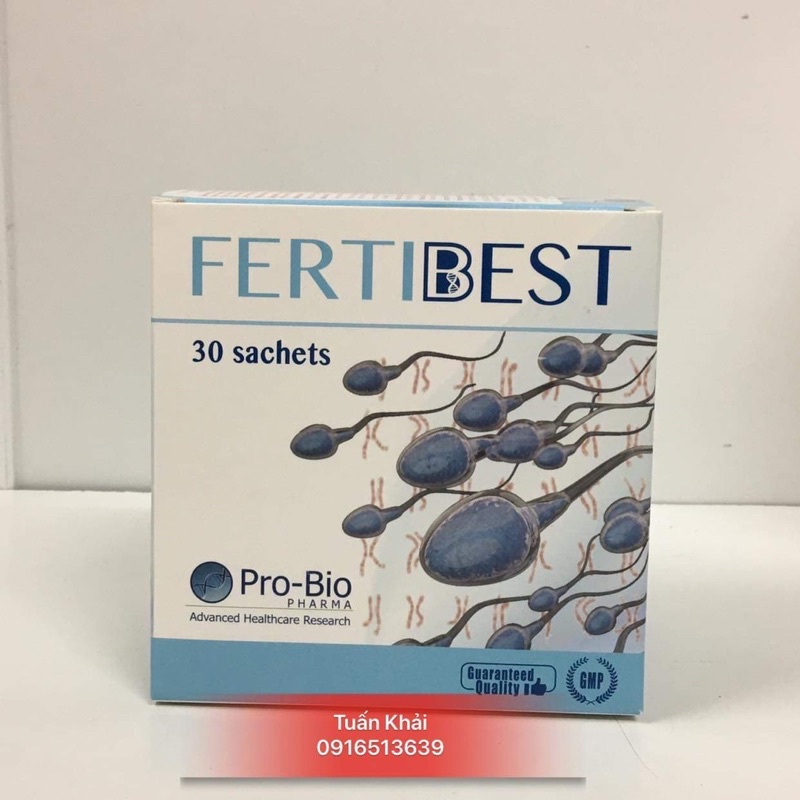 Fertibest Hỗ trợ sinh sản Nam - Hộp 30 gói