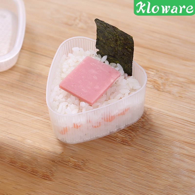 Set 4 Khuôn Làm Cơm Nắm Hình Tam Giác 7.5x4.5cm Phong Cách Nhật Bản DIY