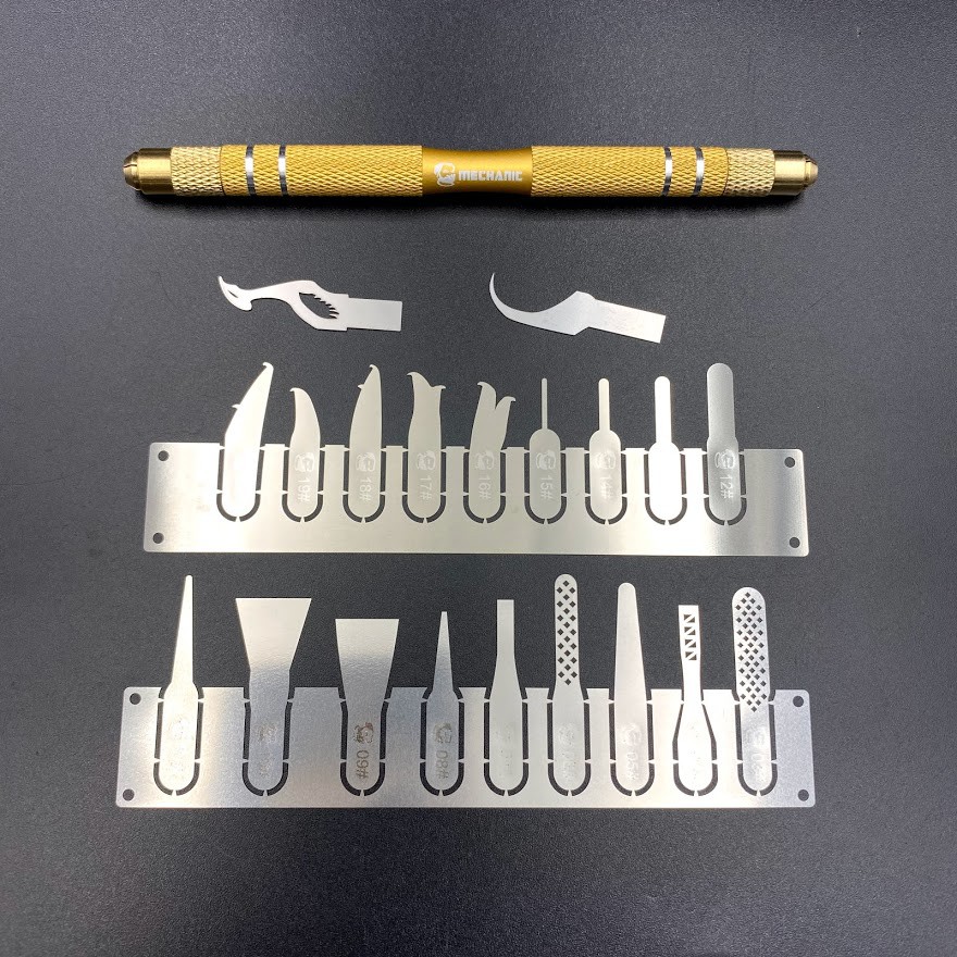 Bộ dụng cụ đục, tách IC, cạo keo Mechanic iMAX - 20 đầu