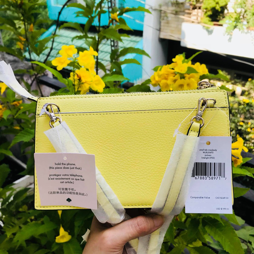 TÚI ĐEO CHÉO KATE SPADE NEW YORK CROSSBODY WLRU5470 VÀNG SZ 20CM