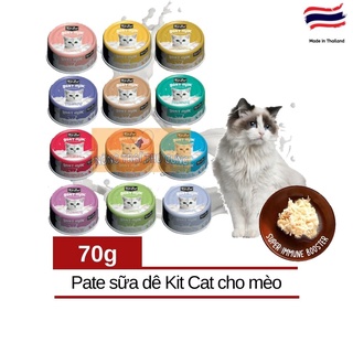 Pate Kit Cat Sữa Dê (Goat Milk) Cho Mèo Mọi Lứa Tuổi Bổ Sung Canxi - Lon 70gr
