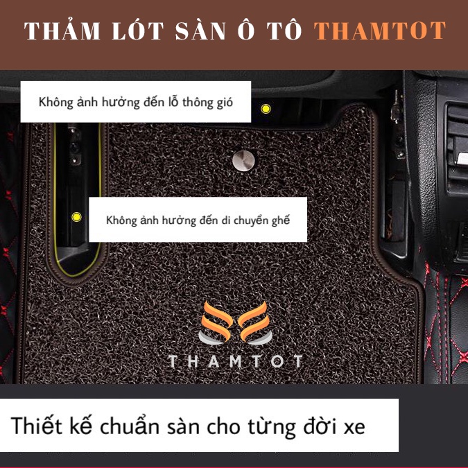 Thảm lót sàn ô tô 5D 6D Kia Sorento 2013-2022 da PU cao cấp, không mùi, giảm tiếng ồn, chống nước 100%_Thamtot90