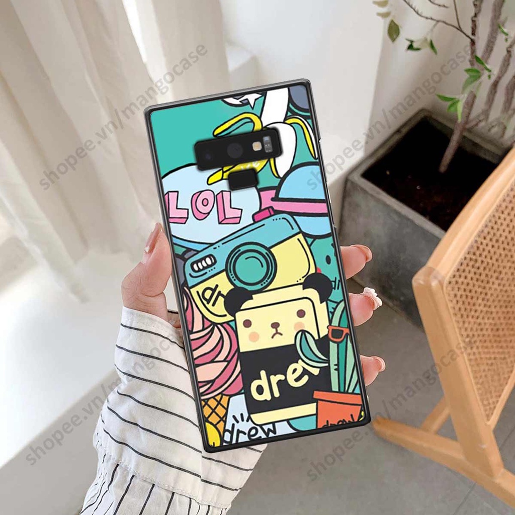 Ốp lưng điện thoại Samsung Note 9 drew, kaws, bape cao cấp, vỏ ốp rẻ đẹp