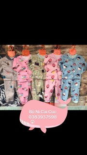 Combo 3 bộ nỉ cài cúc 99k