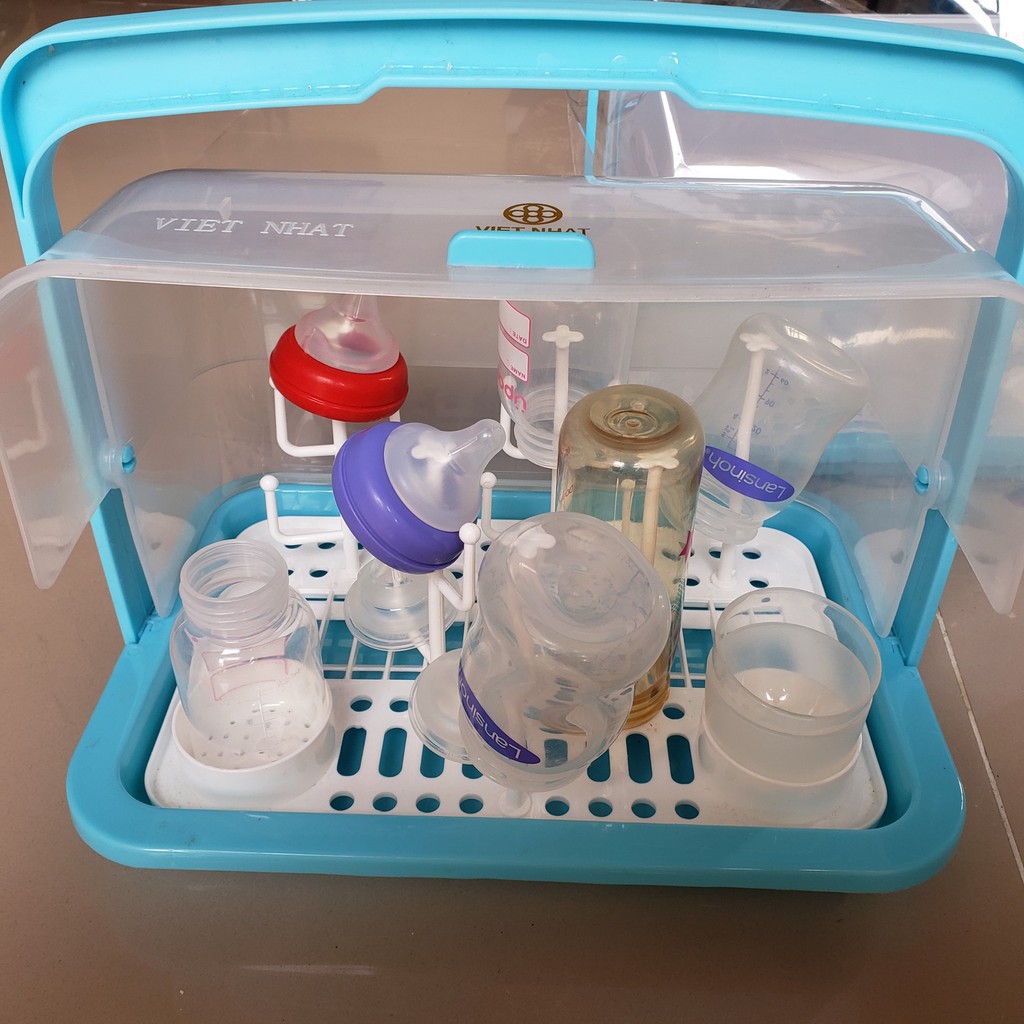 Úp Bình Sữa Cao Cấp Việt Nhật có nắp Đậy Thông Thoáng