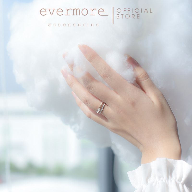 Nhẫn bạc Ý 925 Queen of the night - EVERMORE thanh lịch, minimalism - N027