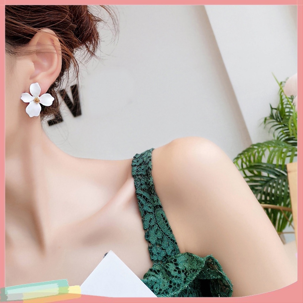 Set 2 Đôi Khuyên Tai HìNh Hoa ĐộC ĐáO ThờI Trang Cho Nữ