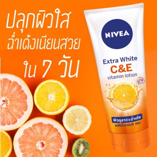 DƯỠNG THỂ NIVEA EXTRA WHITE VITAMIN C&E THÁI LAN 320ML- Dưỡng trắng rạng rỡ tức thì