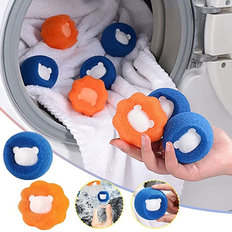 1 Bóng Giặt Quần Áo Chống Thắt Nơ Đa Năng Có Thể Tái Sử Dụng