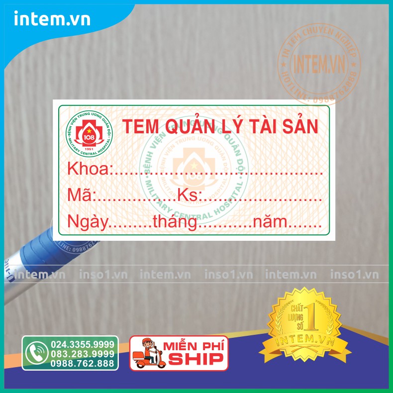 TEM DÁN QUẢN LÝ TÀI SẢN