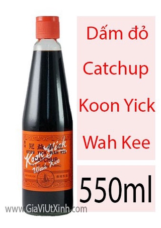 DẤM ĐỎ CATCHUP KOON YICK WAH KEE 550ML - DẤM ĐỎ HONGKONG