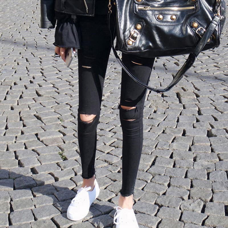 Quần Legging Jean Lót lông/Không lót lông cạp cao ôm dáng giữ nhiệt tốt | BigBuy360 - bigbuy360.vn