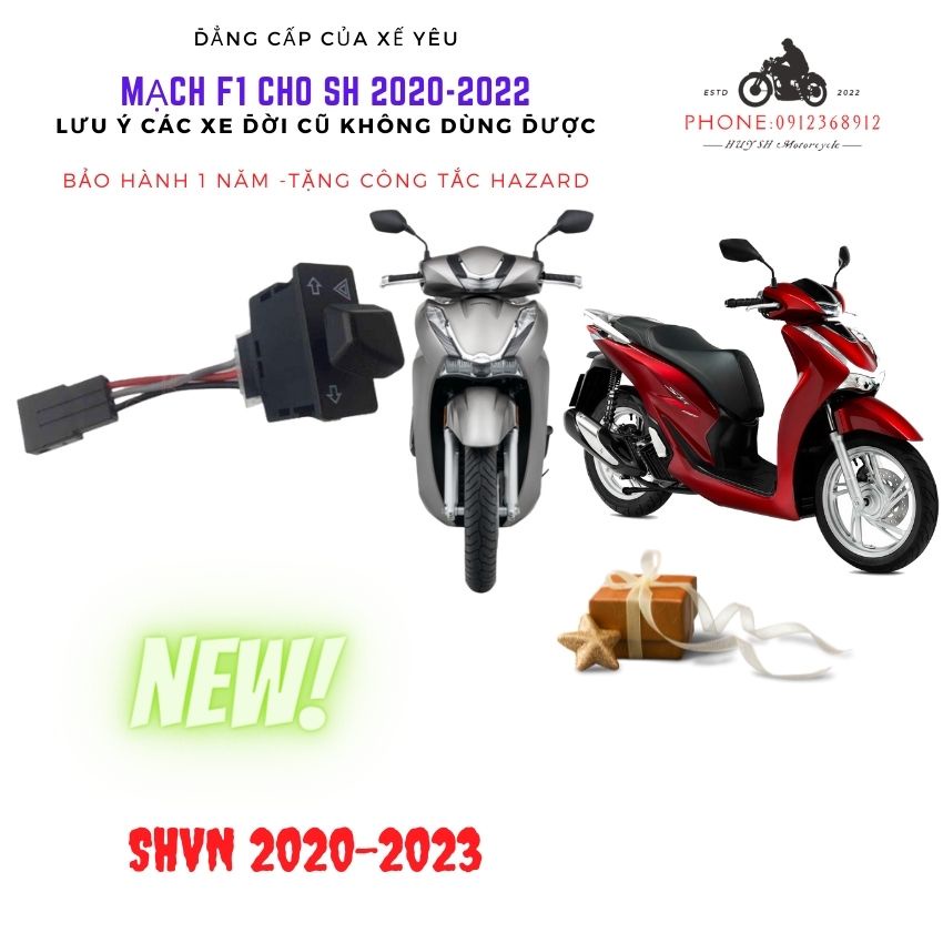 Mạch Nháy Đèn Hậu F1 cho SH 2020, SH 2021, SH 2022, tặng công tắc hazard