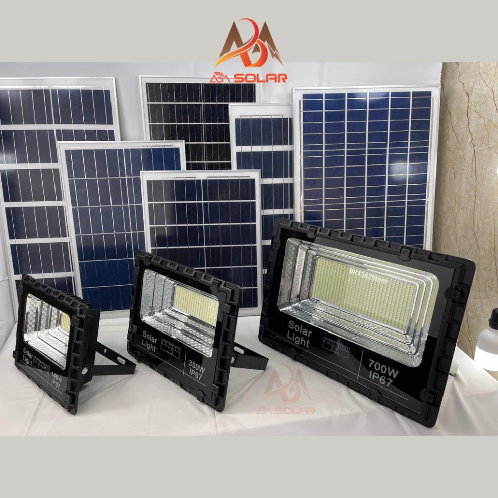 [140W] Đèn Năng Lượng Mặt Trời Nhôm Đúc Nguyên Khối, Có Báo % Pin Công xuất 700w 350w 140w 100w, ip 67 chống nước JD-ABM