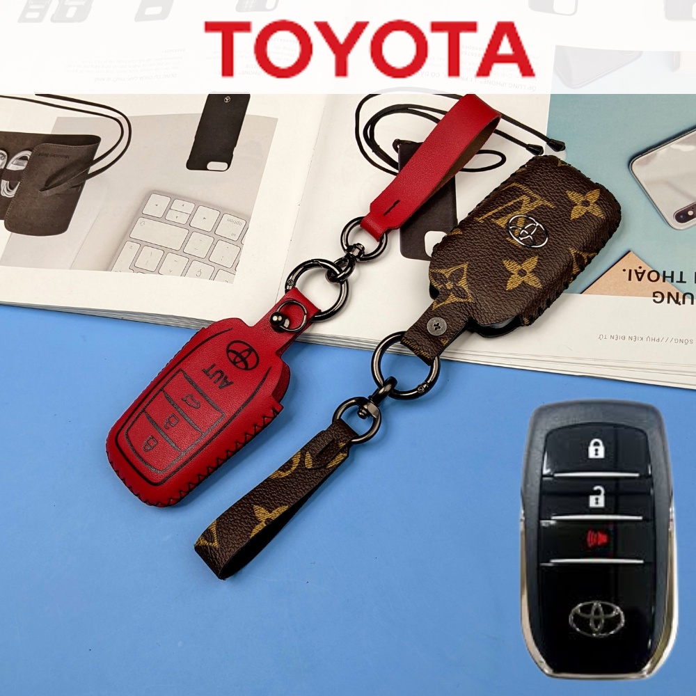 Bọc Chìa Khóa Toyota Fortuner,Toyota Land Cruiser,Toyota Camry 3 Nút,Bao Da Chìa Khóa Toyota Fortuner,(TFO3)