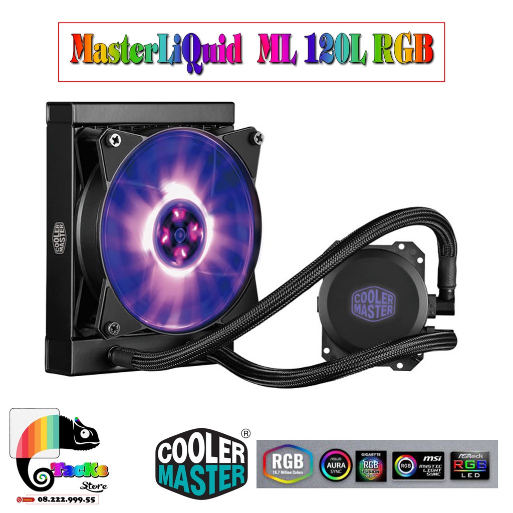 [Mã 159ELSALE hoàn 7% đơn 300K] Tản nhiệt nước CPU Cooler Master ML 120L RGB MasterLiQuid (MLW-D12M-A20PC-R1)