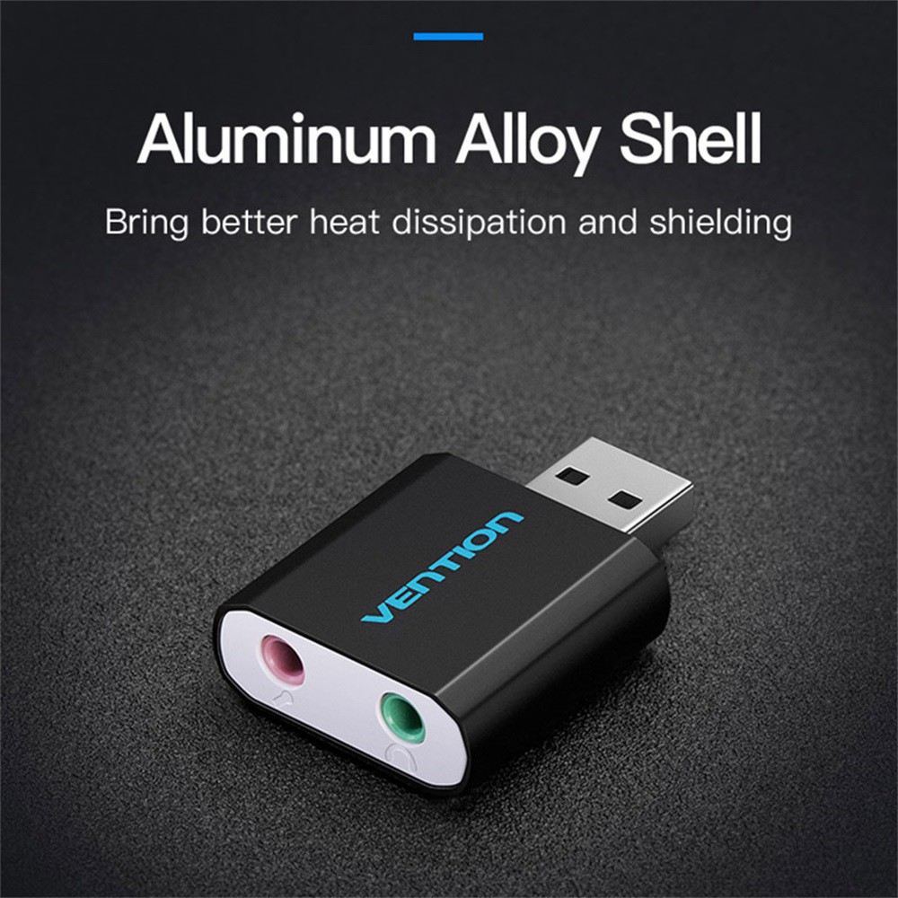 [new]  Vention USB converter USB external sound card lightweight 3.5mm interface