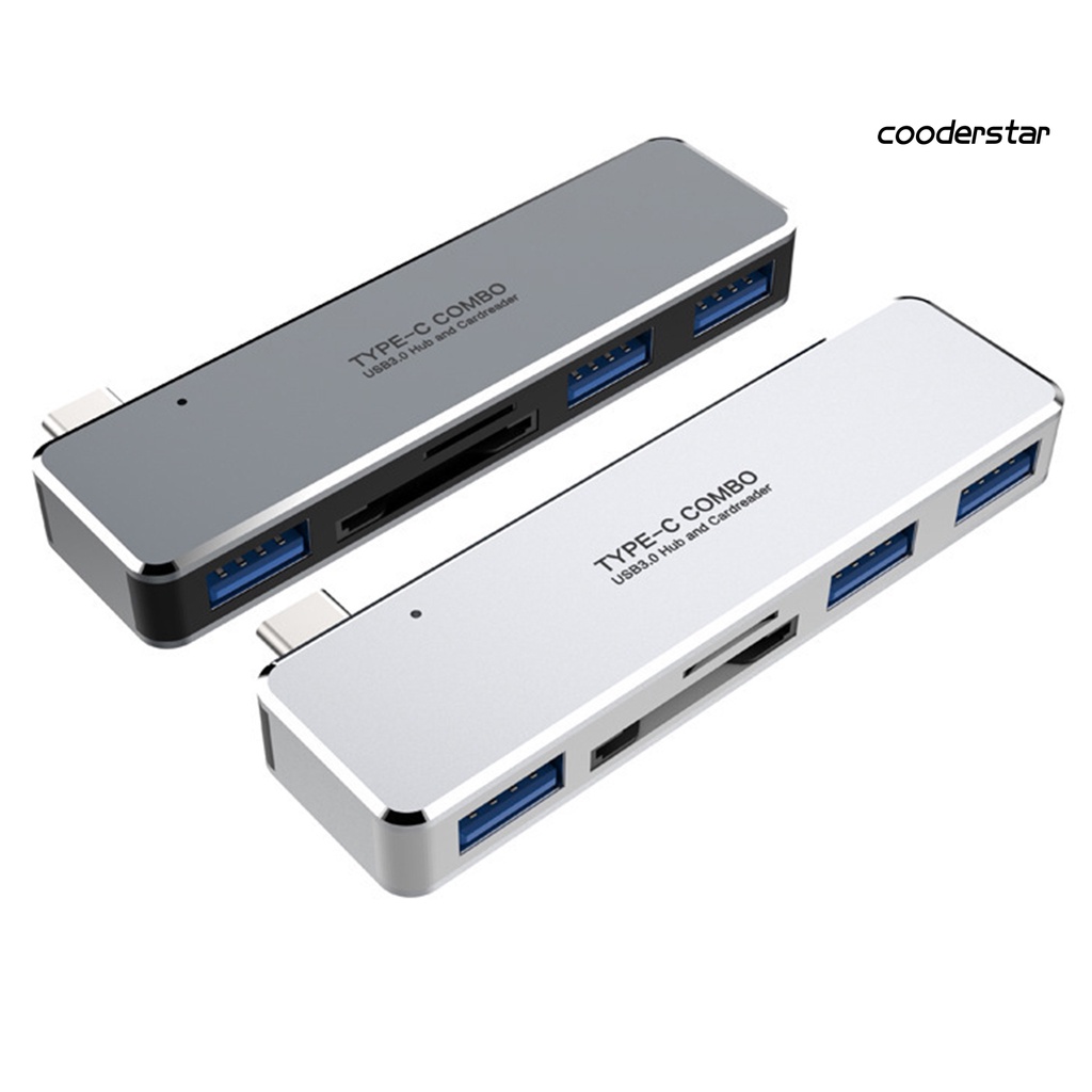 COOD-st 5-in-1 Multiport Multifunctional Type C to USB 3.0 Hub Docking Station Card Reader for Laptop Computer