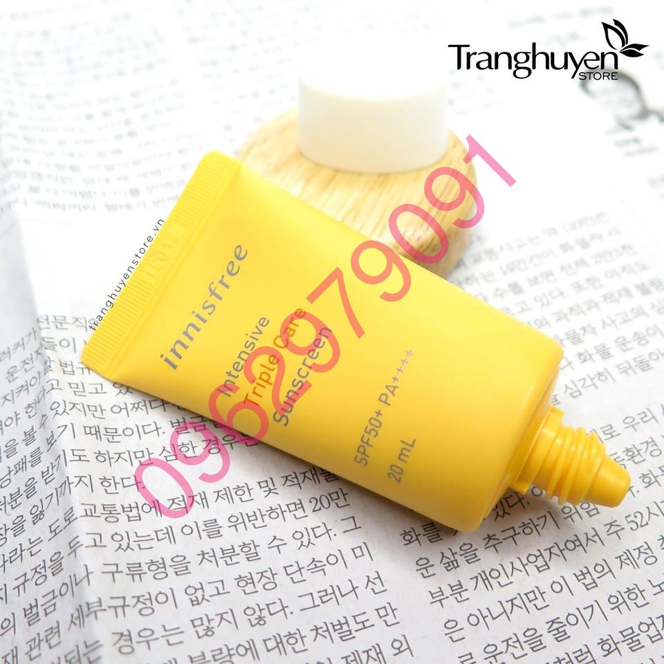 Kem Chống Nắng Innisfree Perfect UV Protection Cream Triple Care SPF50+/PA+++ 20ml [ AUTH ]