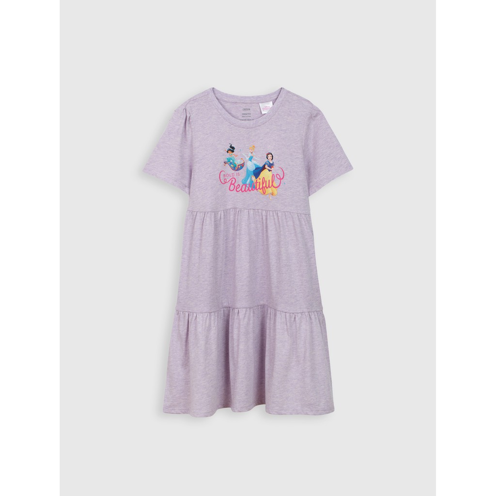 Váy cho bé gái CANIFA cotton 100% in hình công chúa Disney - 1DS21S006