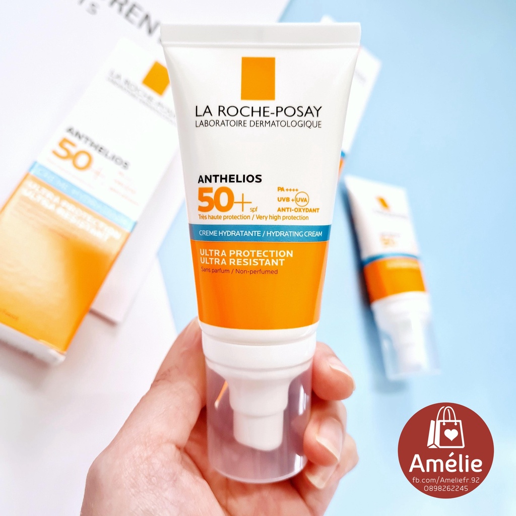 Kem chống nắng dành cho da khô La Roche - Posay Anthelios Crème Hyratante SPF50+  full size 50ml