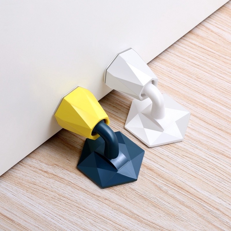 1 Set Đệm Silicone Chặn Cửa Chống Va Đập Không Ồn Bảo Vệ Tường