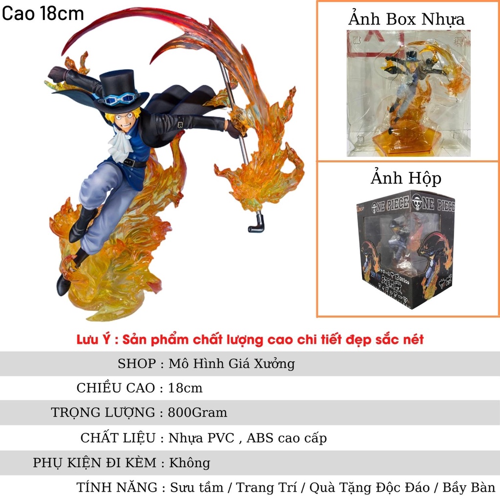 Mô hình One Piece Sabo Fzero siêu đẹp cao 18cm , trạng thái chiến đấu , figure mô hình one piece , mô hình giá xưởng