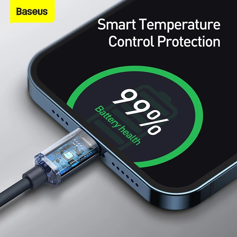 Dây cáp Baseus PD 20W cổng USB C sang Ligh------tning cho táoPhone 13 12 Pro X XS