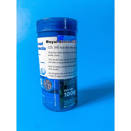 CZ3 - Thức ăn chuyên dùng cho cá la hán ép đẻ (100gram)