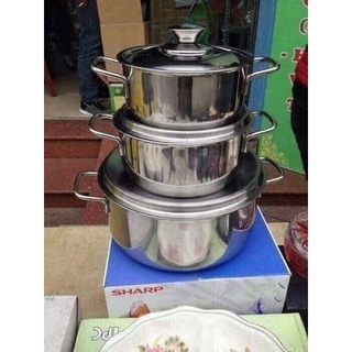 Bộ 3 nồi inox