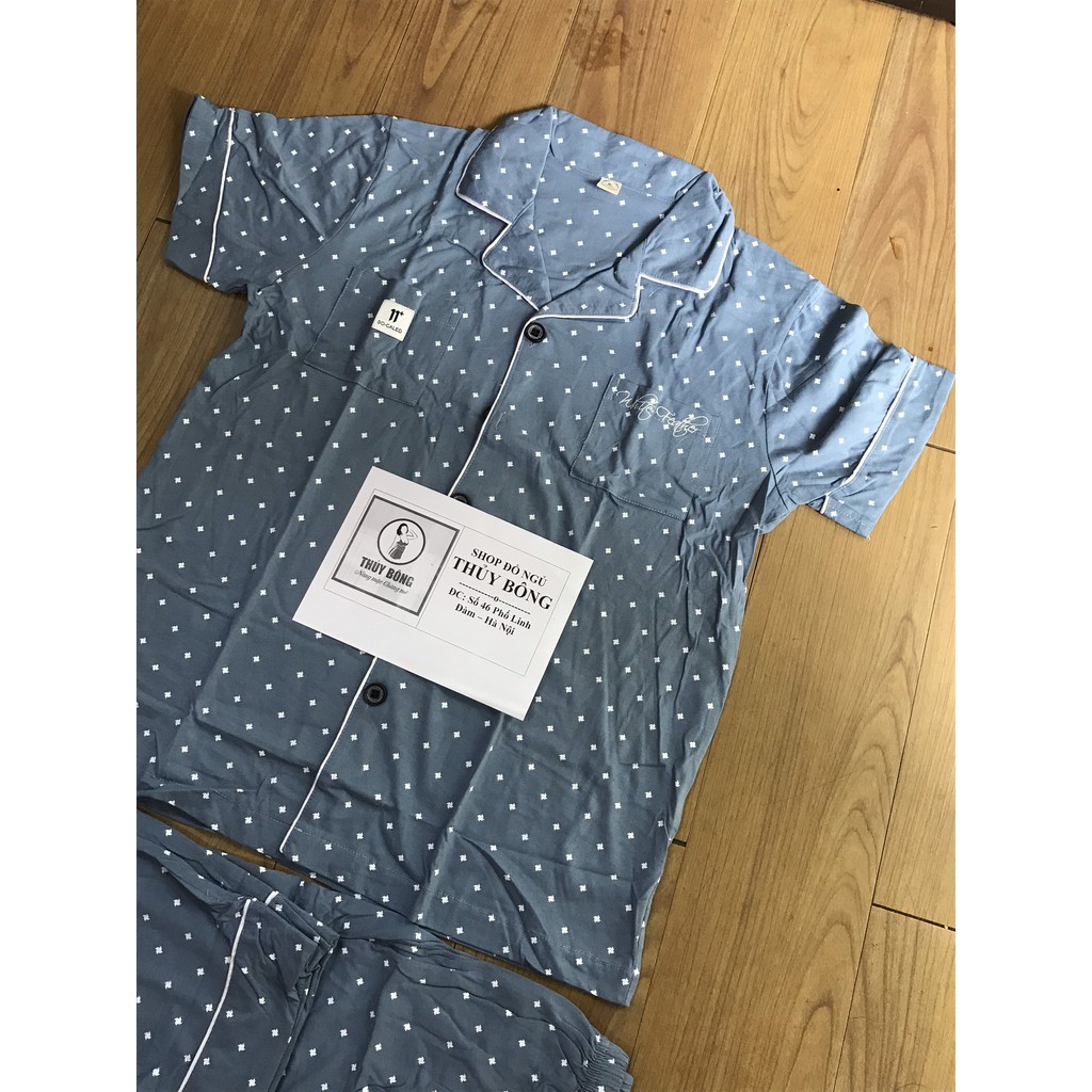 [Off Sale] Pijama nam cộc tay-Đồ bộ nam bộ hè chất vải COTTON 100% dày dặn, thông thoáng (606) | BigBuy360 - bigbuy360.vn