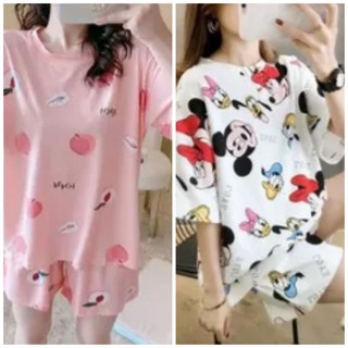 Bộ đồ ngủ nữ cộc tay mặc ở nhà siêu dễ thương.