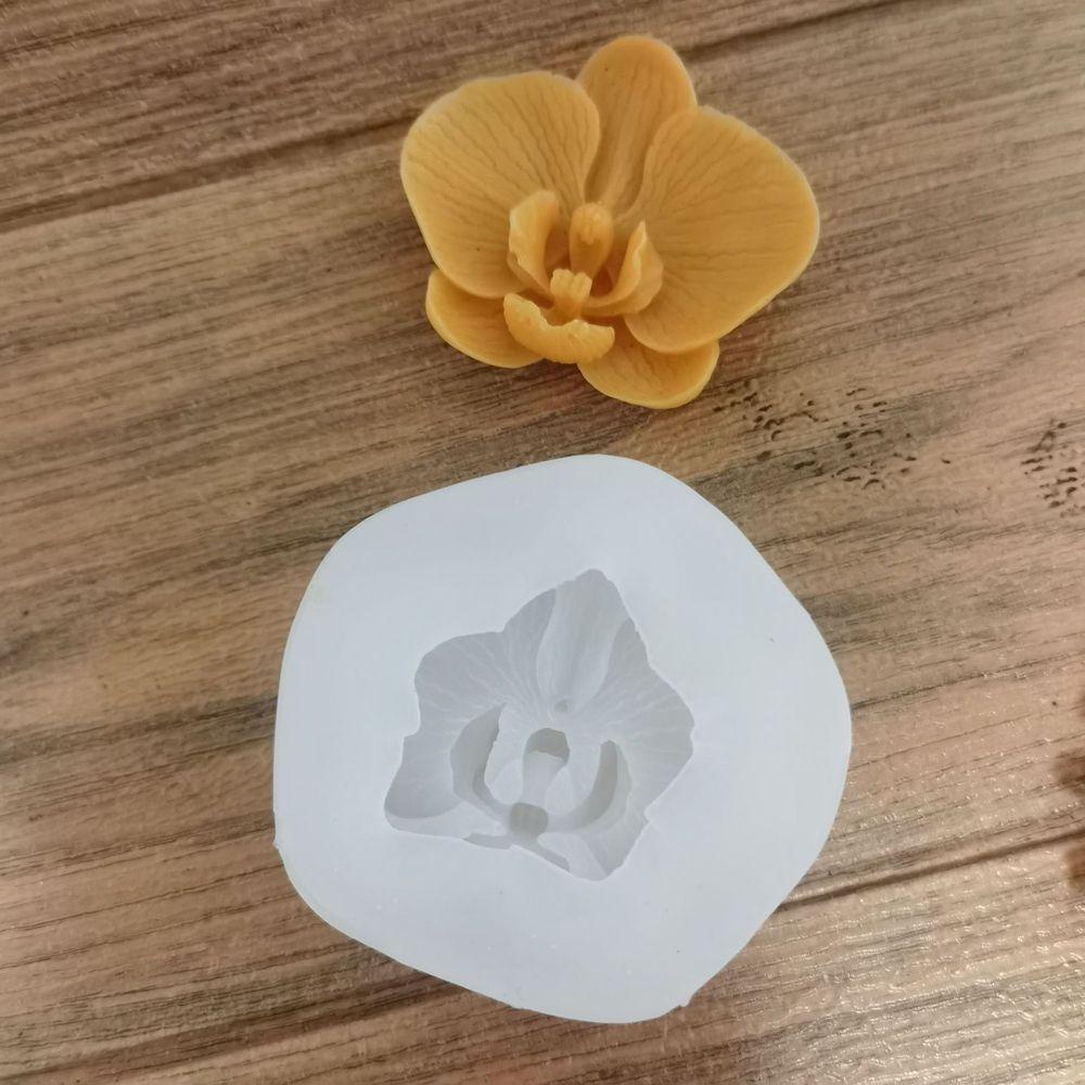 Khuôn Silicone Làm Xà Phòng / Kẹo / Sô Cô La Hình Hoa Lan / Bươm Bướm DIY