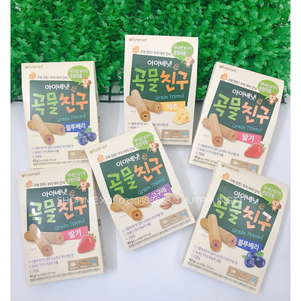 Bánh ăn dặm cho bé  Bánh ngũ cốc ăn dặm Ivenet Hàn Quốc bổ sung DHA và thumbnail