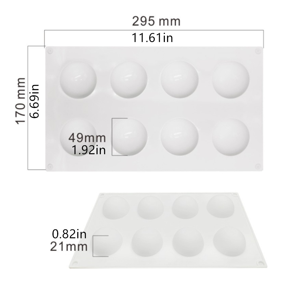Khuôn Silicone Làm Bánh Mousse Hình Nấm 3D