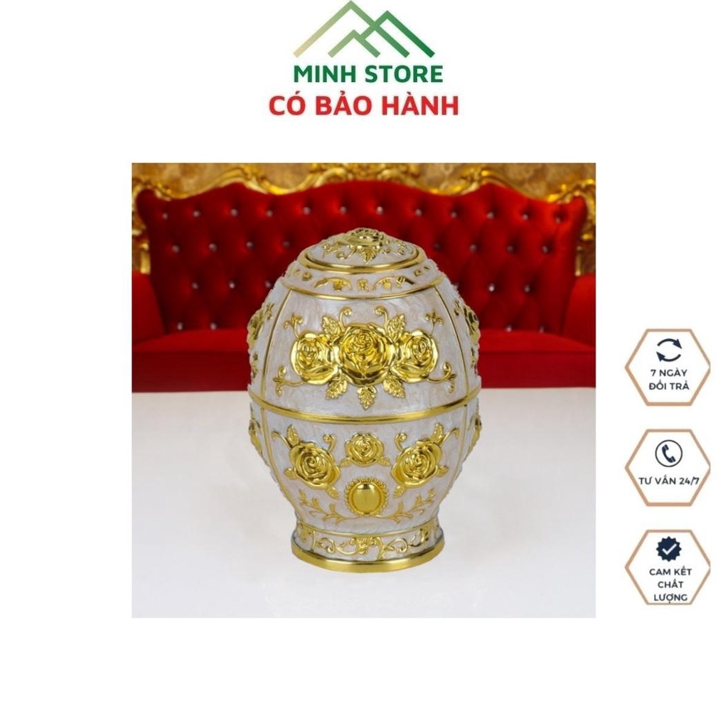 Lọ Đựng Tăm Hoàng Gia Hàng Cao Cấp Nắp Bật