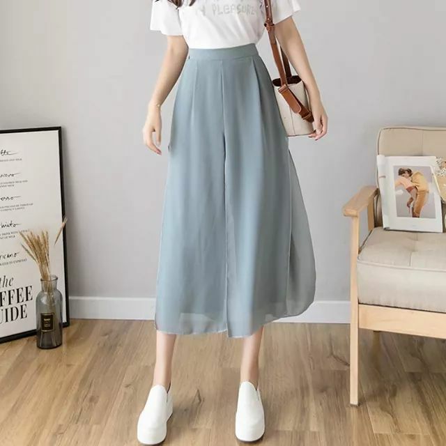 [Mã SKAMLTSM9 giảm 10% đơn 99K] [Có sẵn] Quần ống rộng giả váy xẻ tà 2 lớp cực xinh chuẩn hàng Quảng Châu | BigBuy360 - bigbuy360.vn