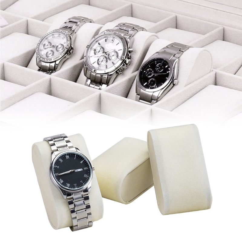 Giá Đỡ Trưng Bày Trang Sức / Đồng Hồ Chất Liệu Xốp Phối Nhung