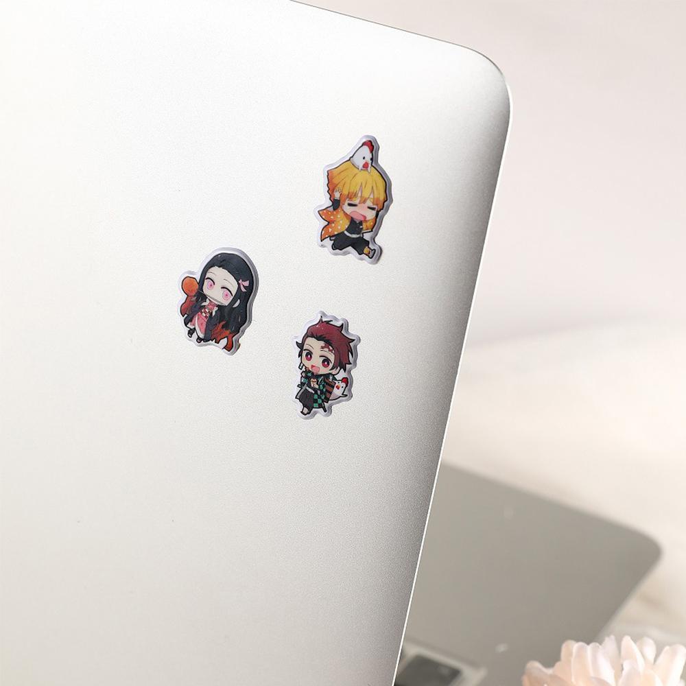 Sticker Dán Trang Trí Laptop / Điện Thoại / Cốc / Máy Tính Bảng Họa Tiết Hoạt Hình Demon Slayer Wmes