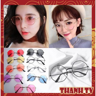 [SIÊU ĐẸP LOẠI 1] KÍNH GIẢ CẬN HOT TREND ĐA GIÁC 205 ULZZANG CỰC HOT NHIỀU MÀU