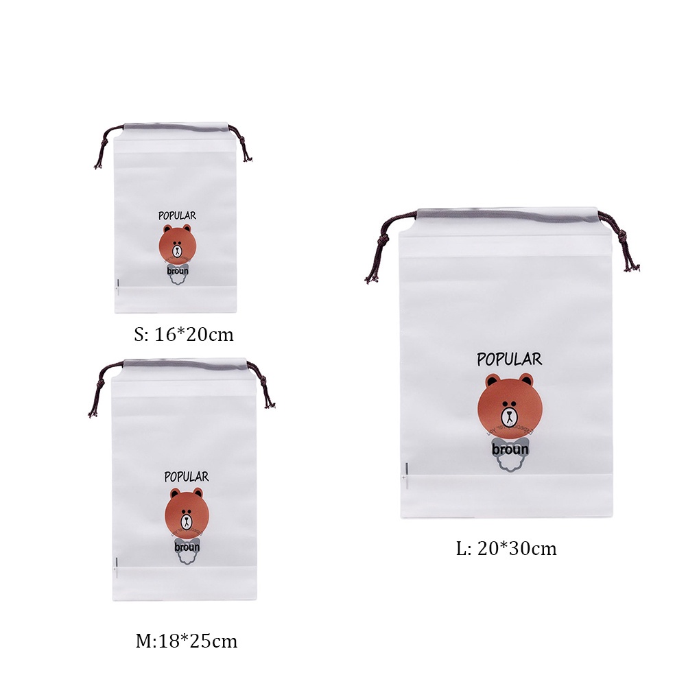 Epoch Túi Dây Rút Trong Suốt Đựng Đồ Trang Điểm In Hình Kỳ Lân Hoạt Hình Dễ Thương