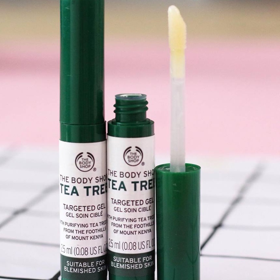 GEL GIẢM THÂM MỤN HIỆU QUẢ THE BODY SHOP TEA TREE TARGETED GEL 2.5ML CHÍNH HÃNG - 9599