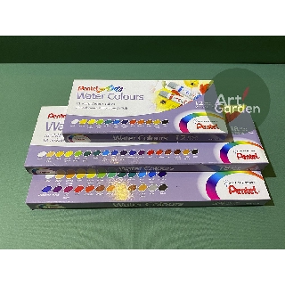 Bộ màu nước Pentel tuýp chính hãng 12 - 18 - 24 màu