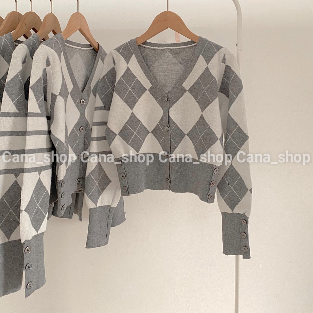 Áo Cardigan Bo Tay Dáng Croptop Phong Cách Hàn Quốc | CANA SHOP | BigBuy360 - bigbuy360.vn