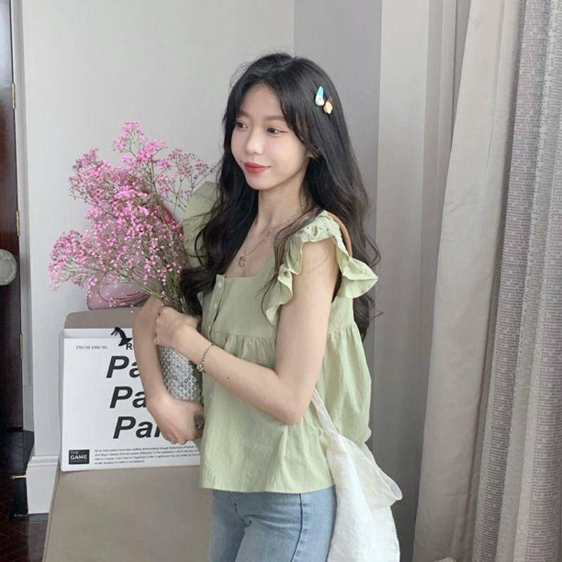 Áo Sơ Mi Nữ Cổ Búp Bê Thiết Kế Ngọt Ngào Và Tươi Mới