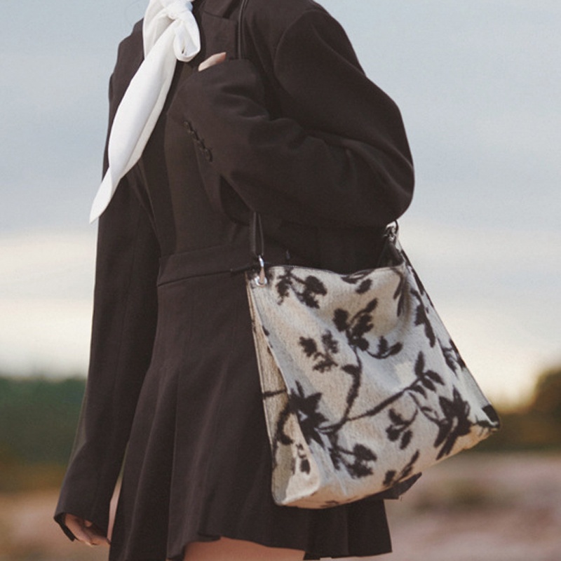 Túi xách tote IELGY thêu dệt thiết kế cổ điển cho nữ