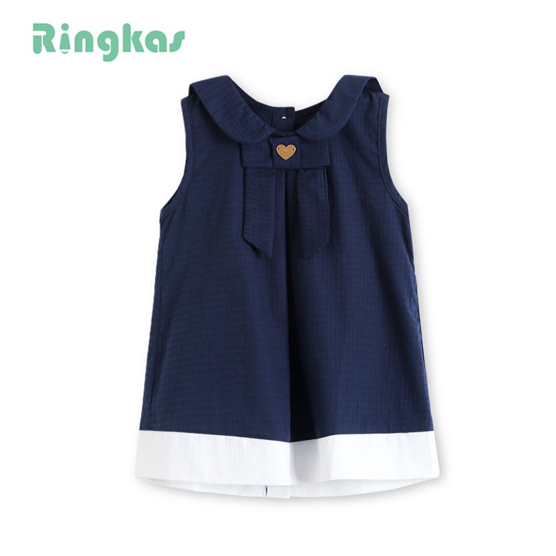 váy bé gái váy hè bé gái váy cotton váy màu xanh váy cộc tay đầm bé gái 1 tuổi đầm bé gái 3 tuổi sành điệu