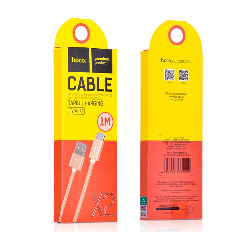 Hoco Type-C To USB cáp xạc dữ liệu